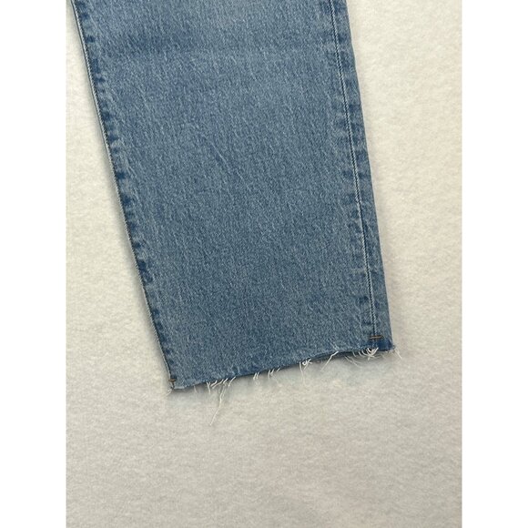 Levis Premium Wedgie Straight Jeans Womens 29 Light Wash Button Fly - Picture 9 of 11